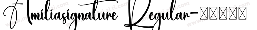 Amiliasignature Regular字体转换